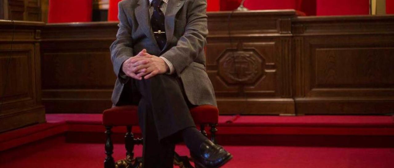 José Ignacio Álvarez Sánchez, en una sala de vistas del Tribunal Superior de Justicia de Asturias (TSJA).