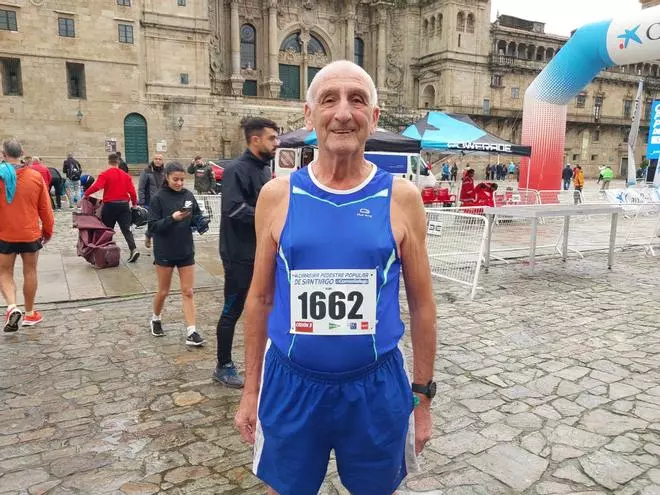 Jesús Bernal, un corredor de 76 años