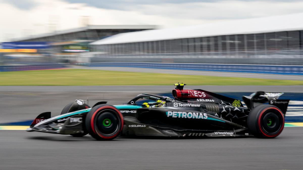 Lewis Hamilton (Mercedes), durante los entrenamientos libres del GP de Canadá.