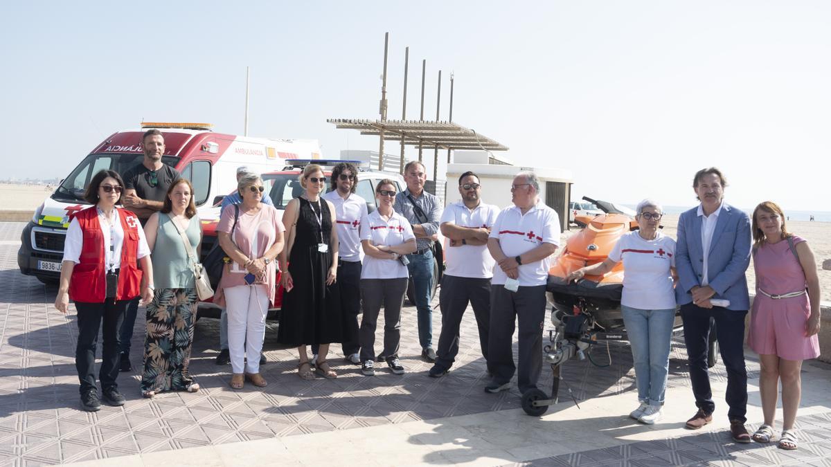 Presentación del dispositivo de salvamento en las playas.