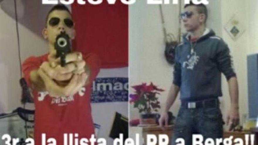 El PP treu ferro a una foto del seu número 3 a Berga amb una pistola