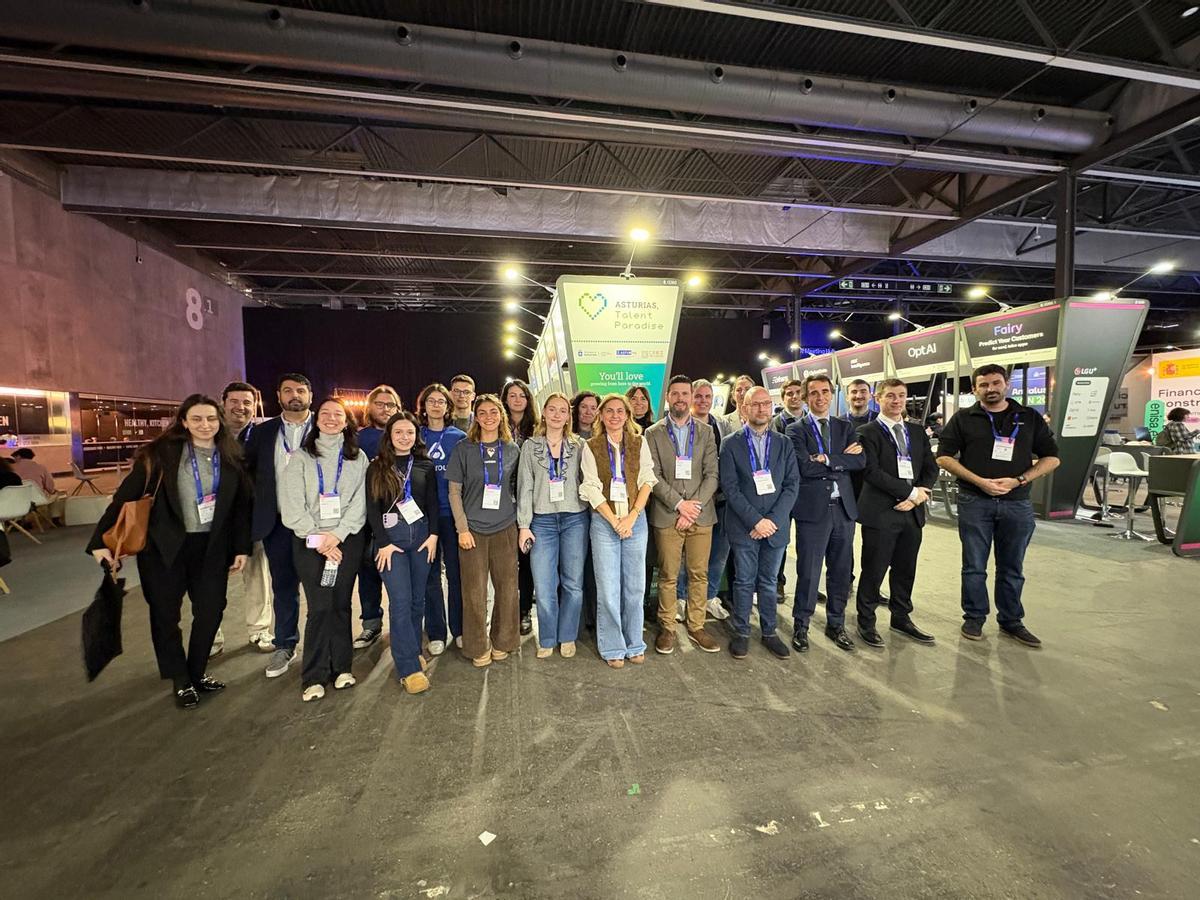Delegación asturiana en el congreso de Barcelona.