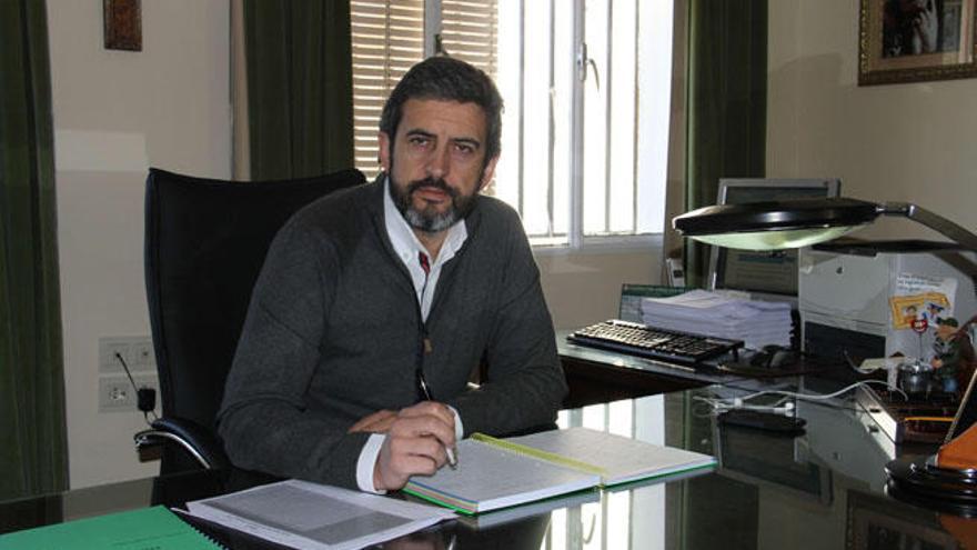 José María Mancheño, en su despacho de la sede de la FAC en Archidona.