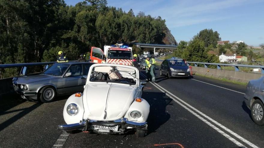 El accidente, a la altura de Cornazo.