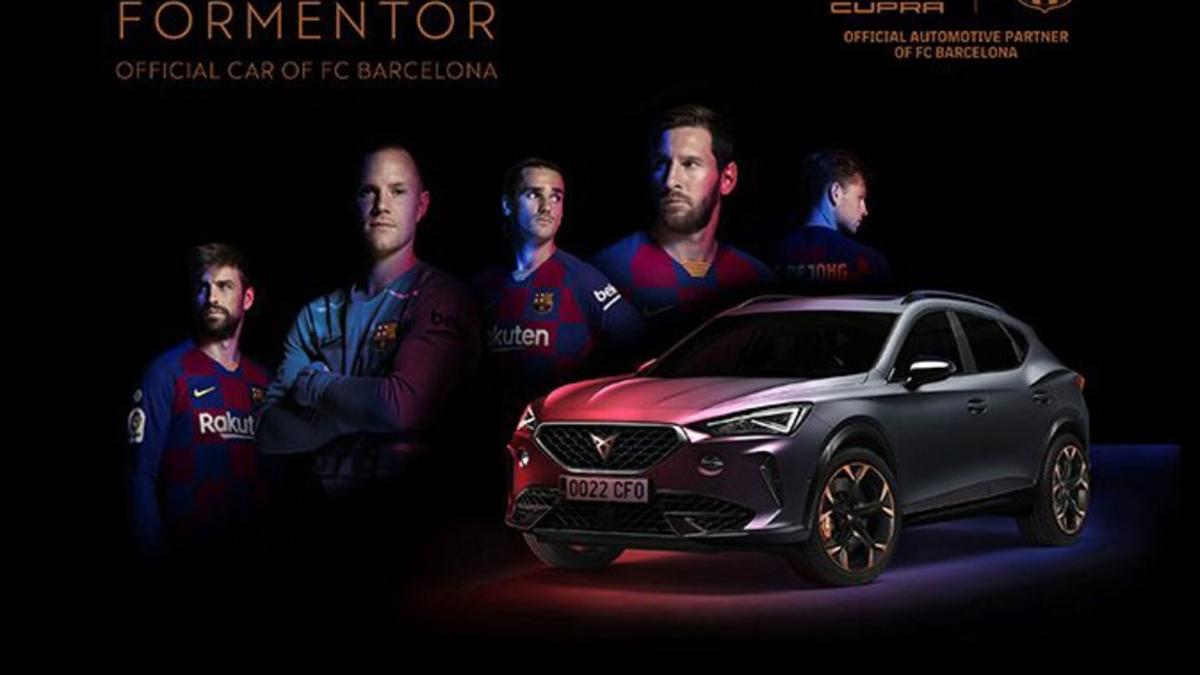 El CUPRA Formentor, coche oficial del FC Barcelona