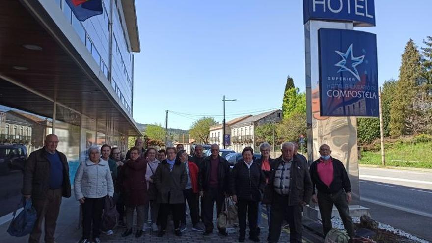 Imaxe da primeira saída dende o Balneario Compostela, en Brión