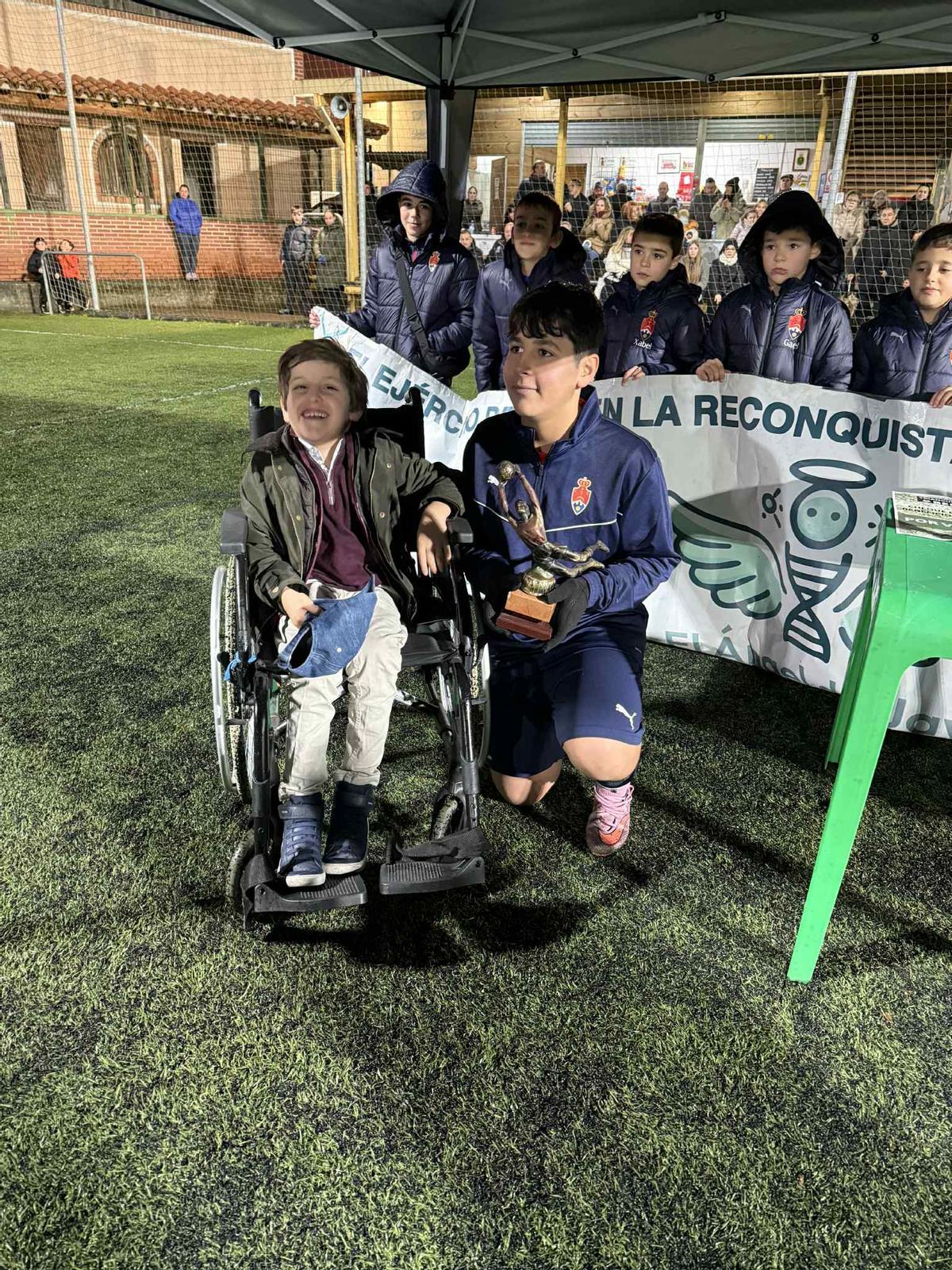 El principal protagonista de la jornada, Javi.