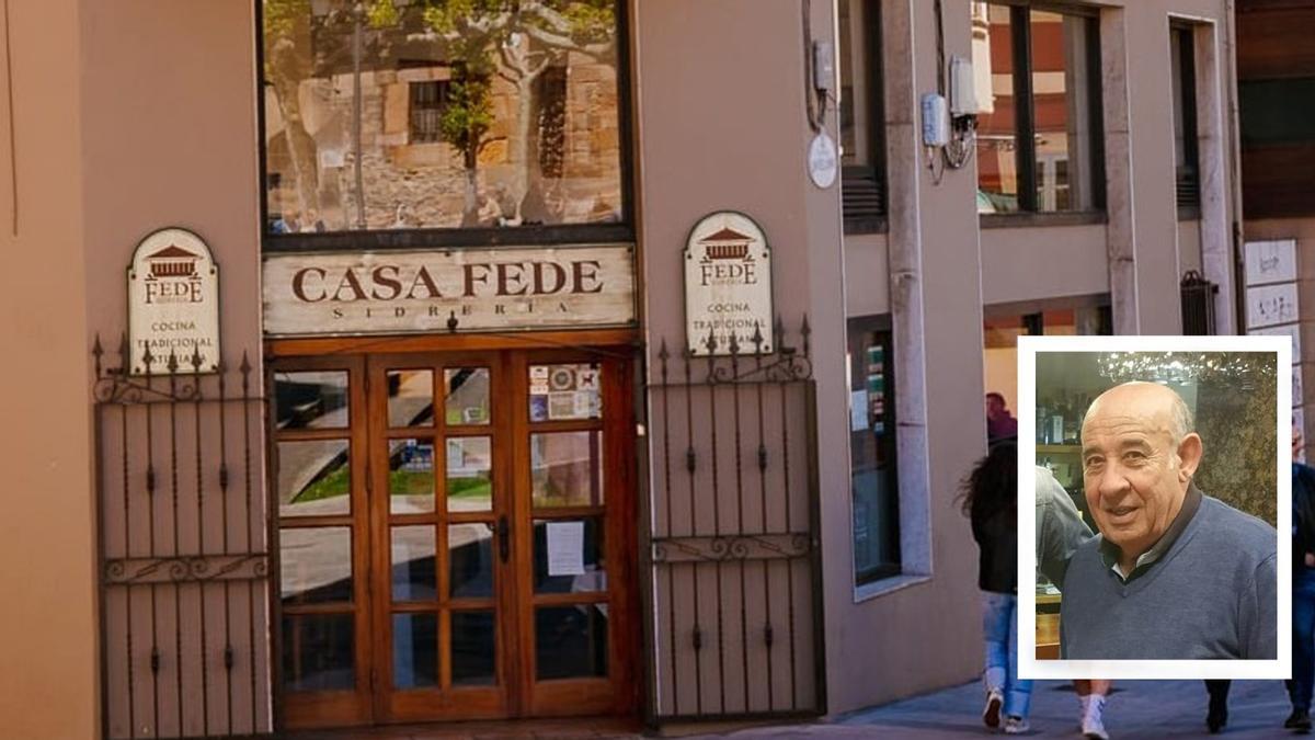 Fachada de Casa Fede con Federico González Fuertes en el recuadro.