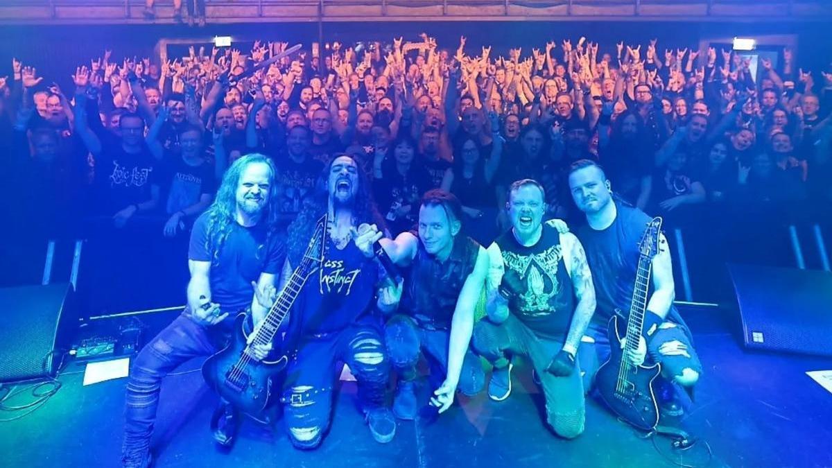 La banda alemana en uno de sus últimos conciertos.