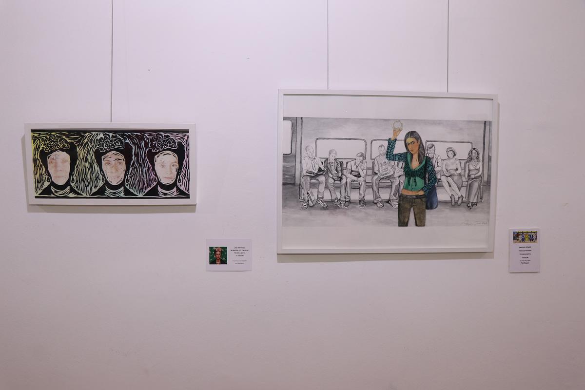 Dos cuadros de la exposición