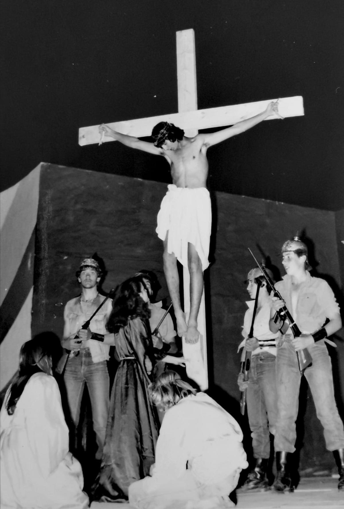 Representación de ‘Jesucristo Superstar’ a cargo de jóvenes de Titerroy, en Arrecife, en una imagen de archivo