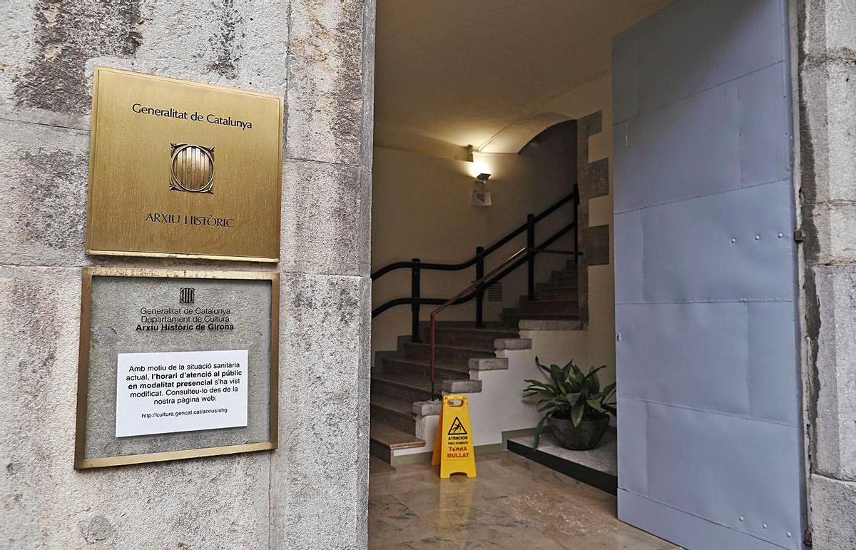 L’actual seu de l’Arxiu Històric de Girona a la plaça Sant Josep del Barril Vell. | ANIOL RESCLOSA