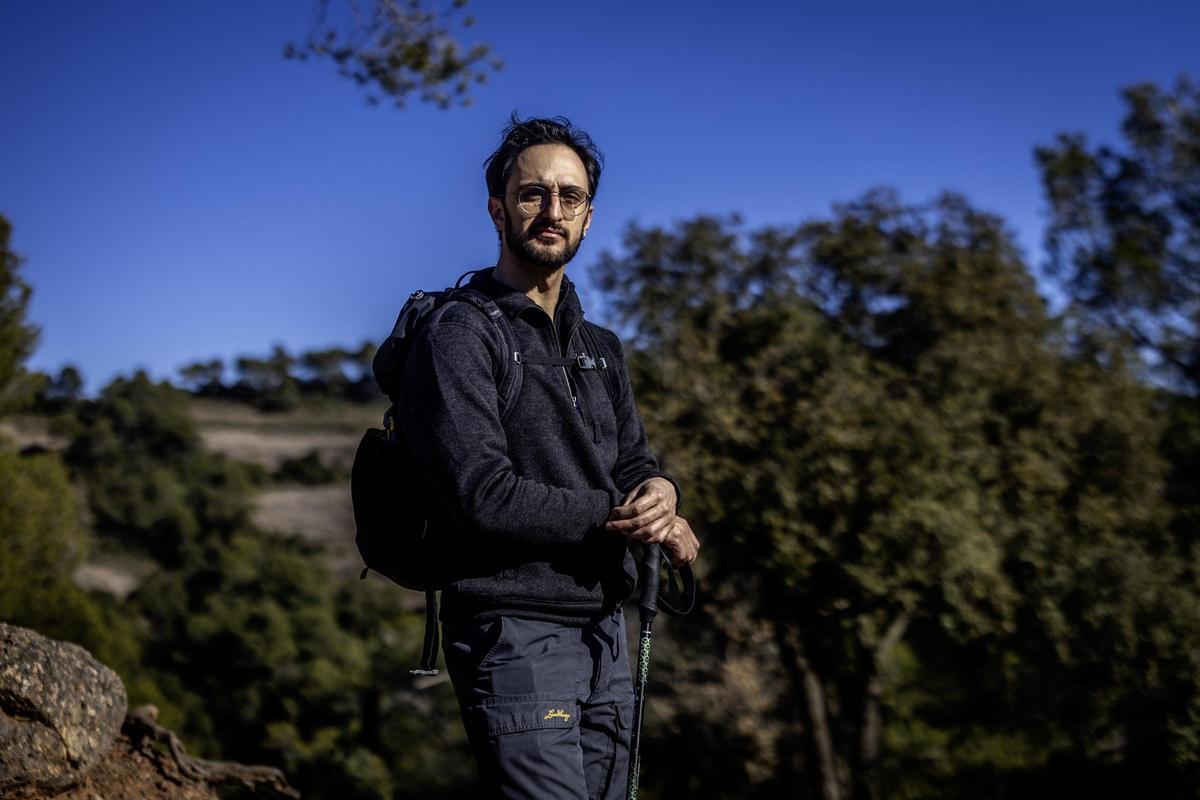 Ricard Vila en el Camí dels Mongos de la Mola