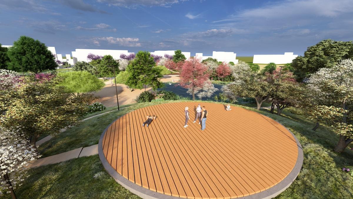 Una tarima de madera para hacer deporte y también yoga y taichí