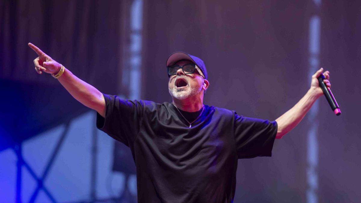 Nach, durante su concierto en la pasada edición del festival Rocanrola