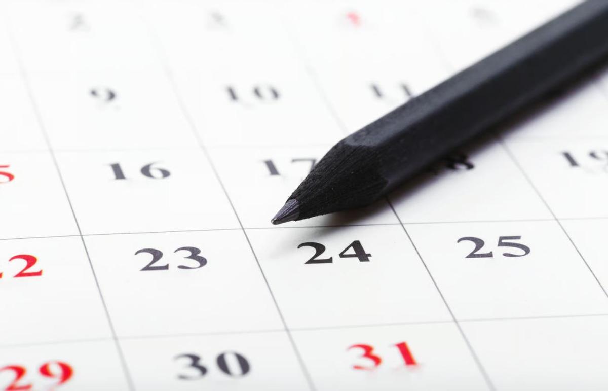 Imagen de un calendario para ilustrar una noticia sobre los días festivos de Catalunya en 2027