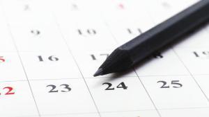 Imagen de un calendario para ilustrar una noticia sobre los días festivos de Catalunya en 2027