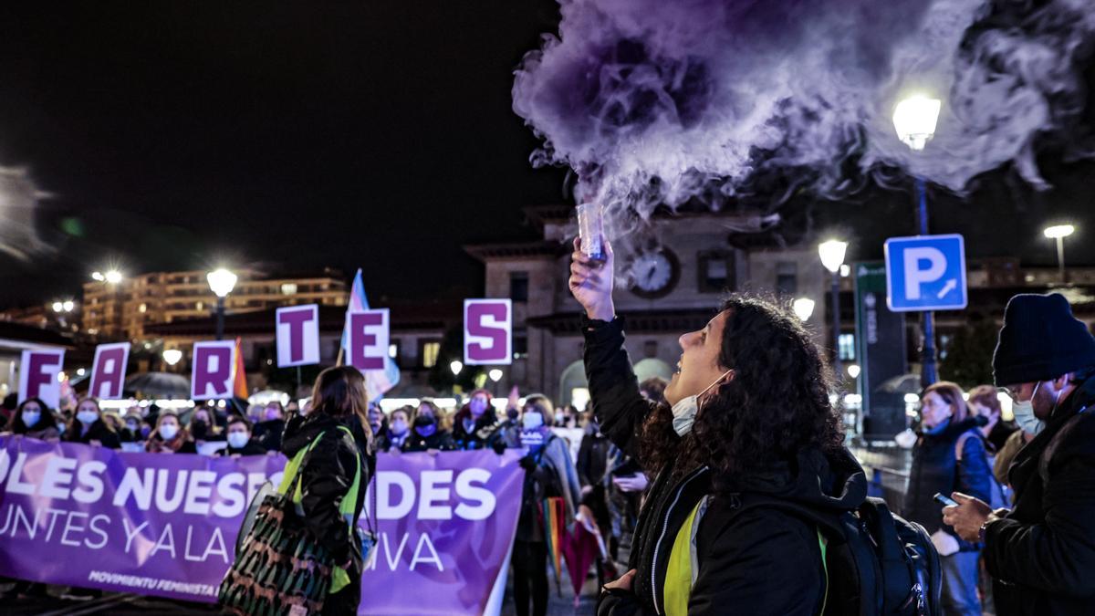 Manifestación del 25 N en Oviedo