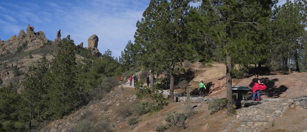 Camino de acceso al Roque Nublo