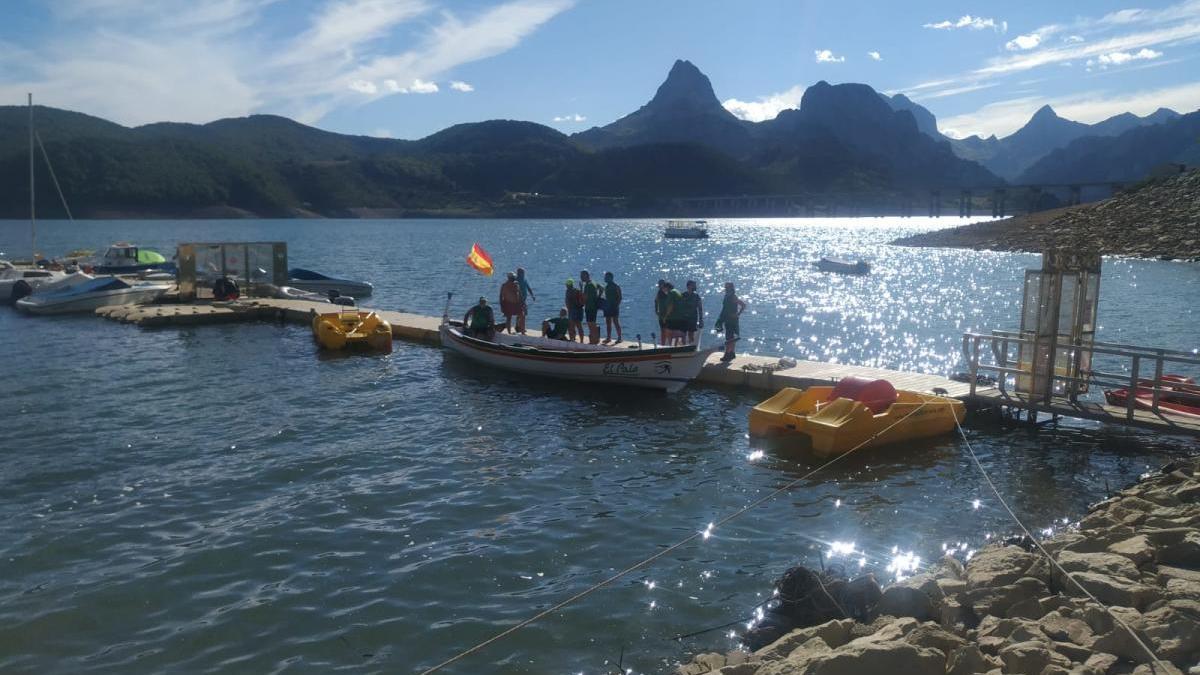 Imagen de La Espailla de El Palo en el pantano leonés de Riaño.