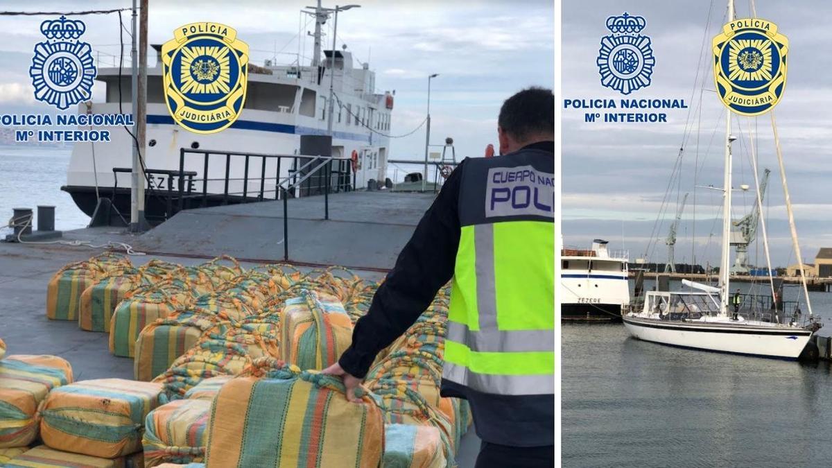 El macroalijo de 5.200 kilos de cocaína iba en un velero.