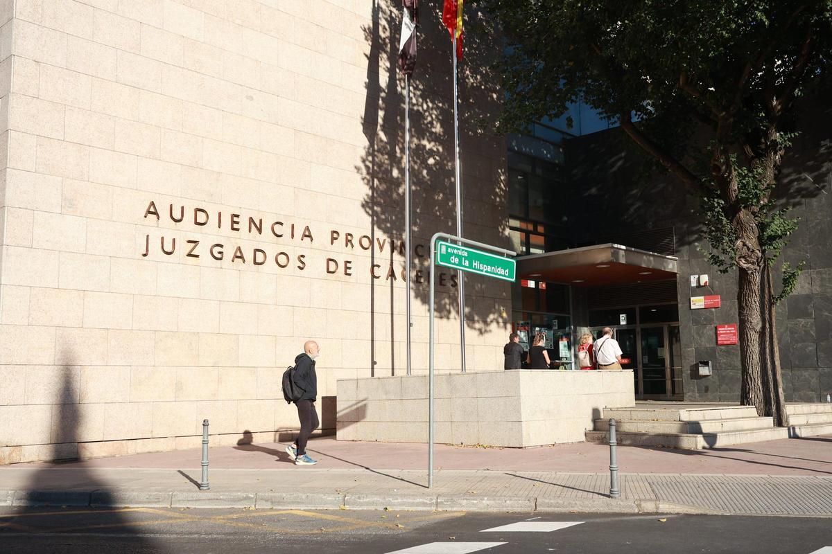 Edificio de los juzgados de Cáceres.