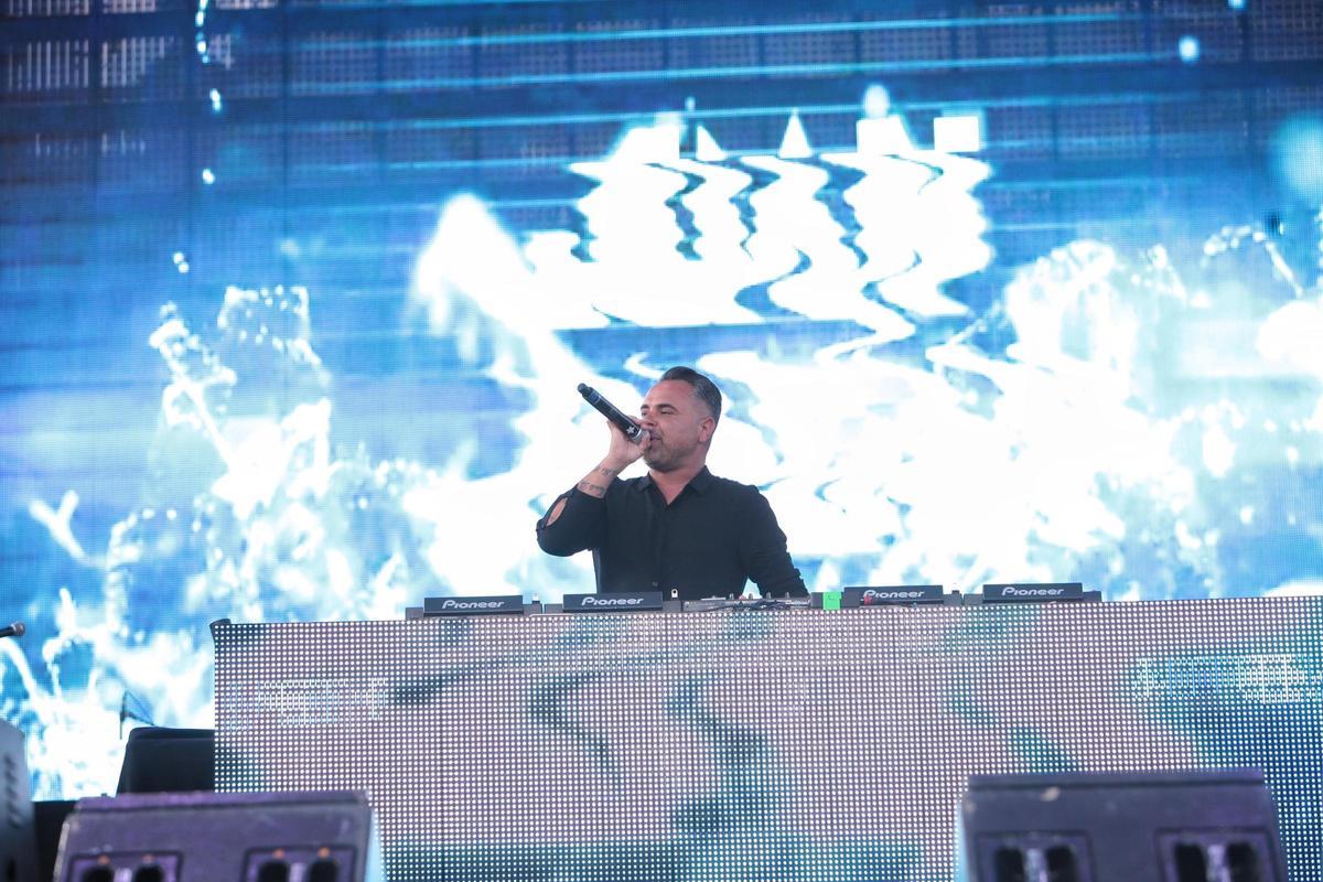 El DJ español, Juan Magán, durante una actuación en México