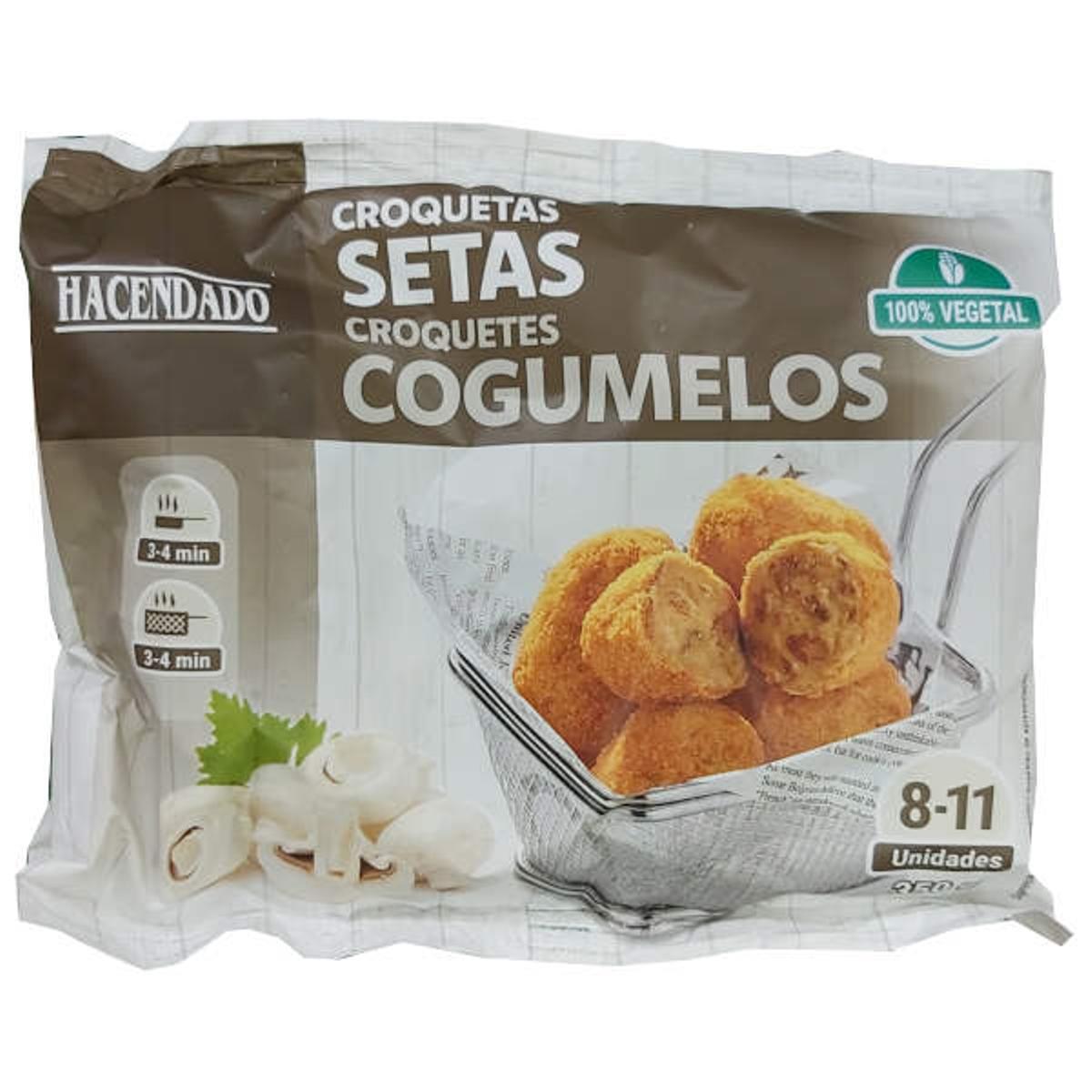 Las croquetas de setas veganas de Mercadona.