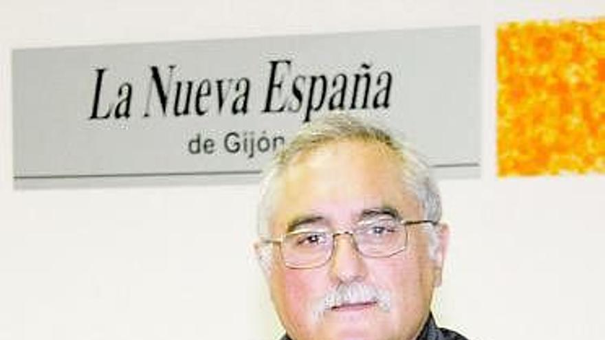 José Luis Iglesias, en la sede de LA NUEVA ESPAÑA en Gijón.