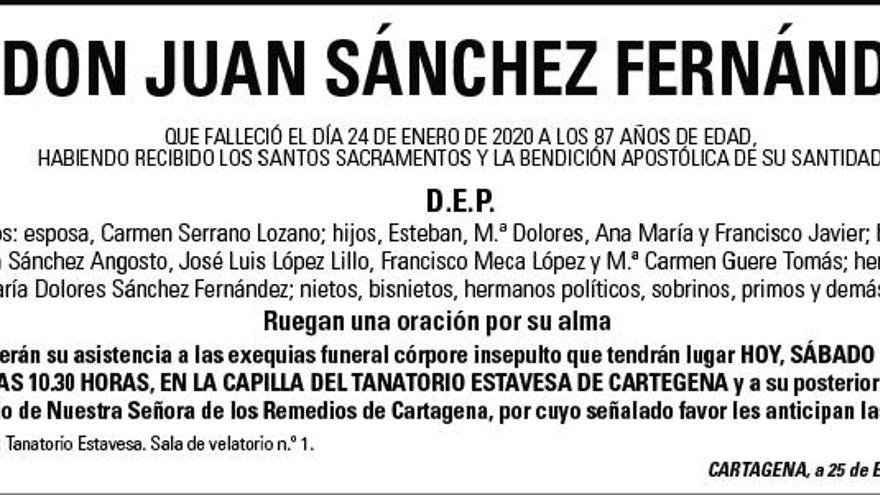 D. Juan Sánchez Fernández