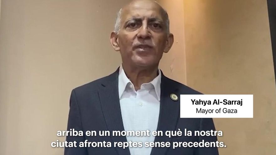 El alcalde de Gaza, Yahya Al-Sarraj, agradece el apoyo "constante" de Barcelona