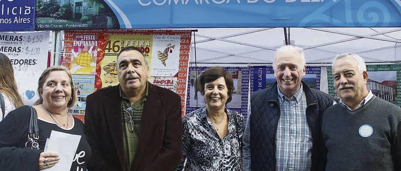 Stand de la comarca dezana en feria &quot;Buenos Aires celebra Galicia&quot;, en abril del año pasado.