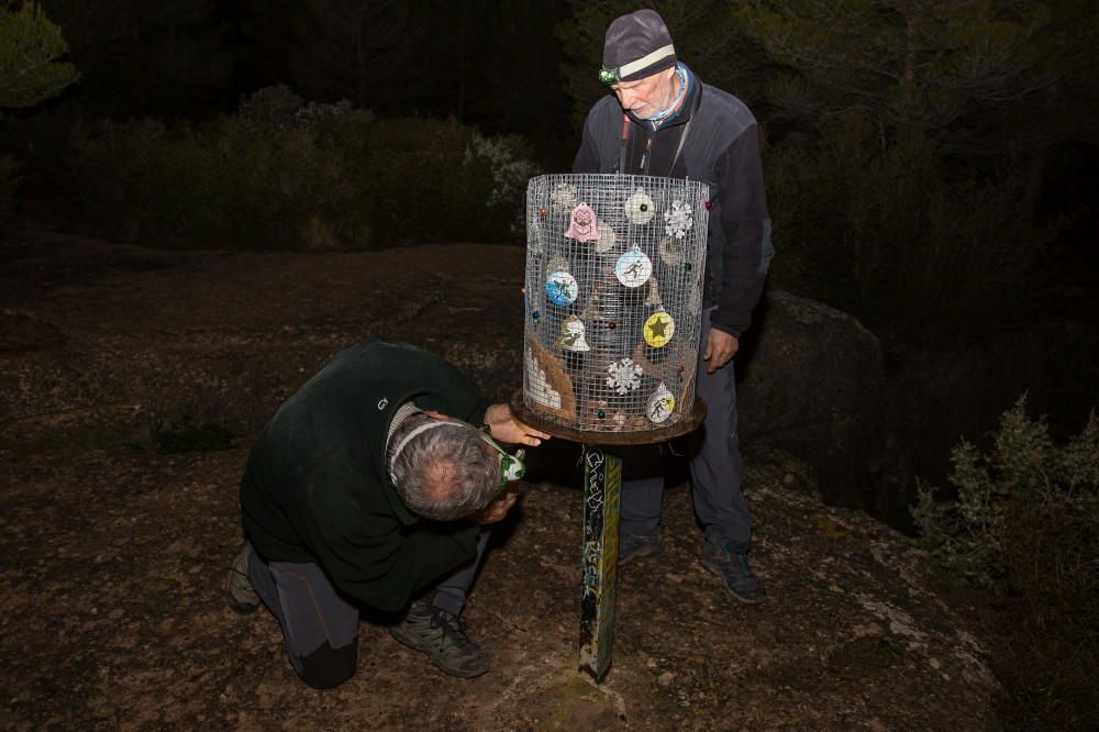 El CECB porta el pessebre la cim del Collbaix