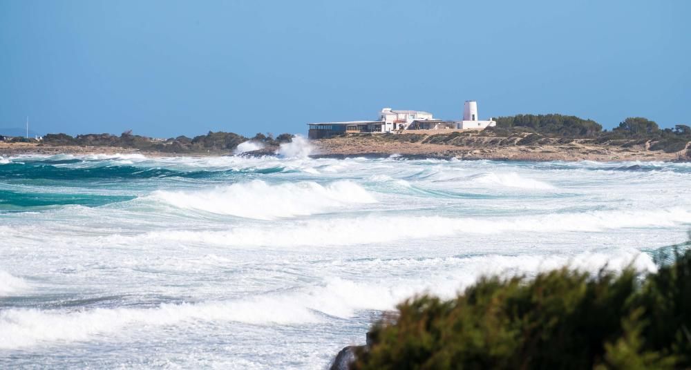 Temporal de viento en Ibiza y Formentera