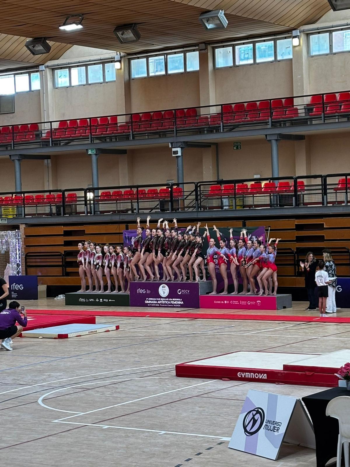 Podium Tercera Divisin en la Segunda Fase de la Liga Iberdrola 2