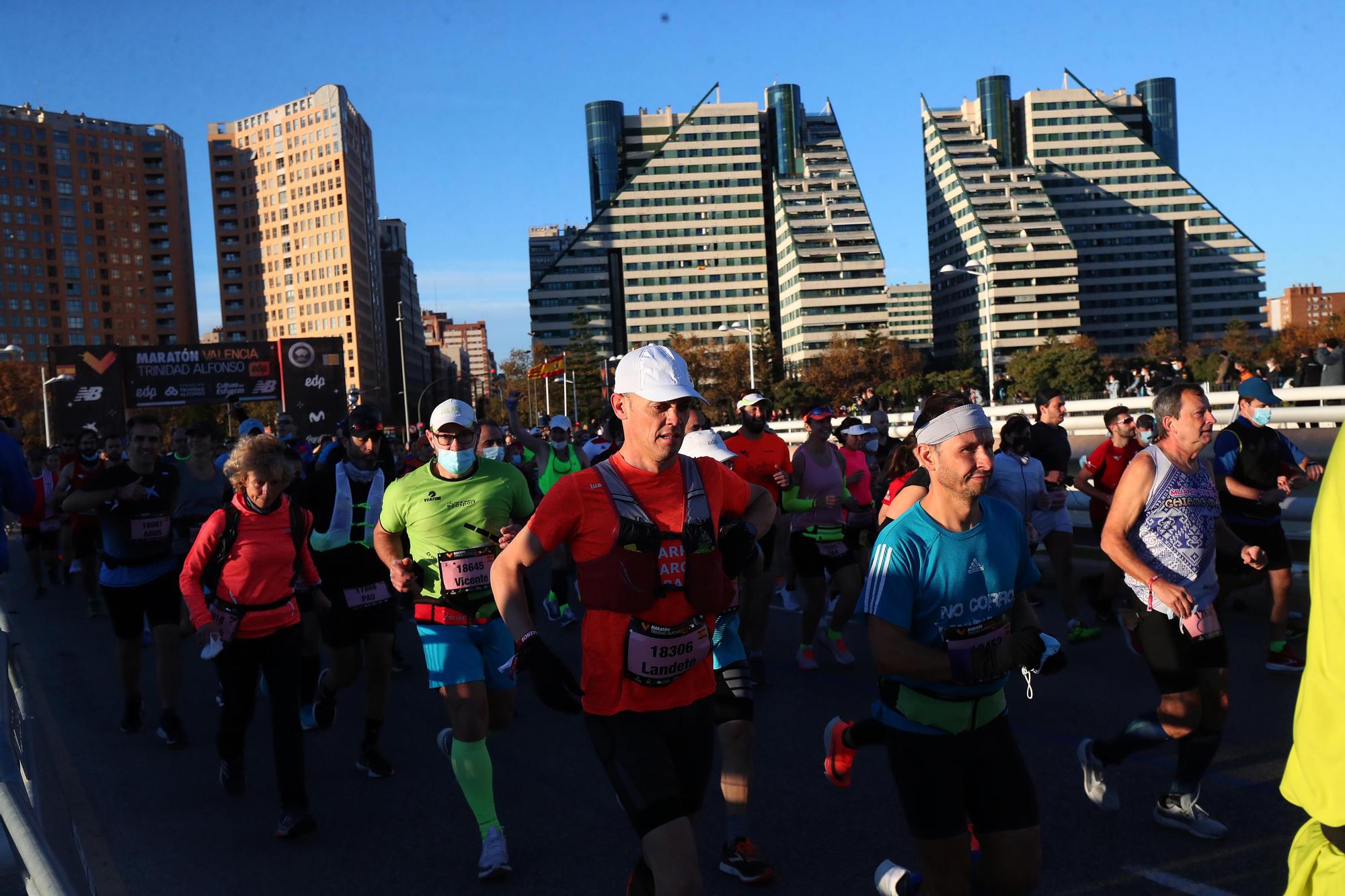 Salida del Maratón Valencia 2021