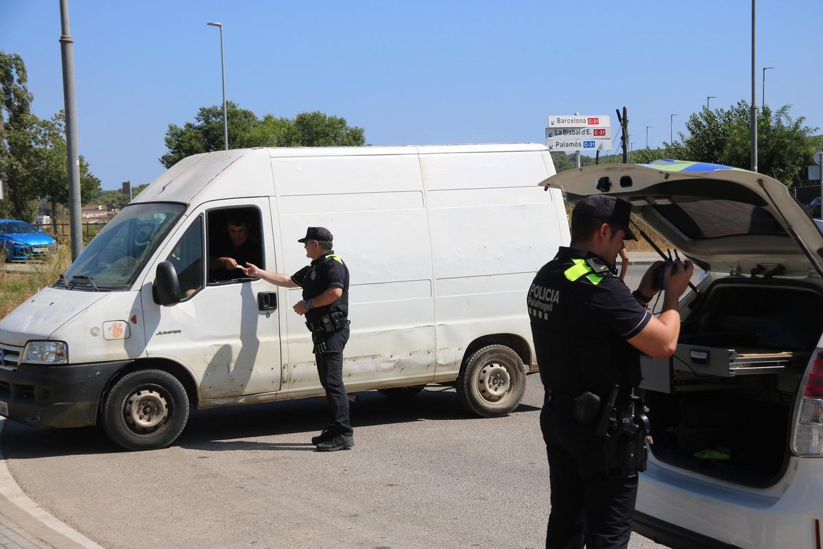 Les imatges del controls de la Policia Local de Palafrugell