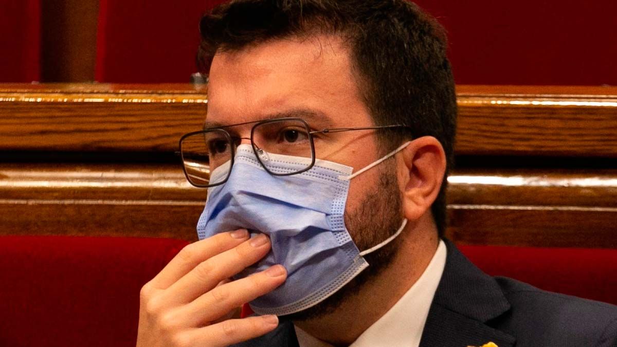 Pere Aragonès en el Parlament