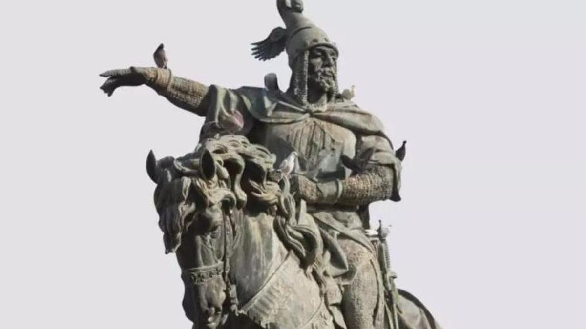 Estatua de Jaume I en València.