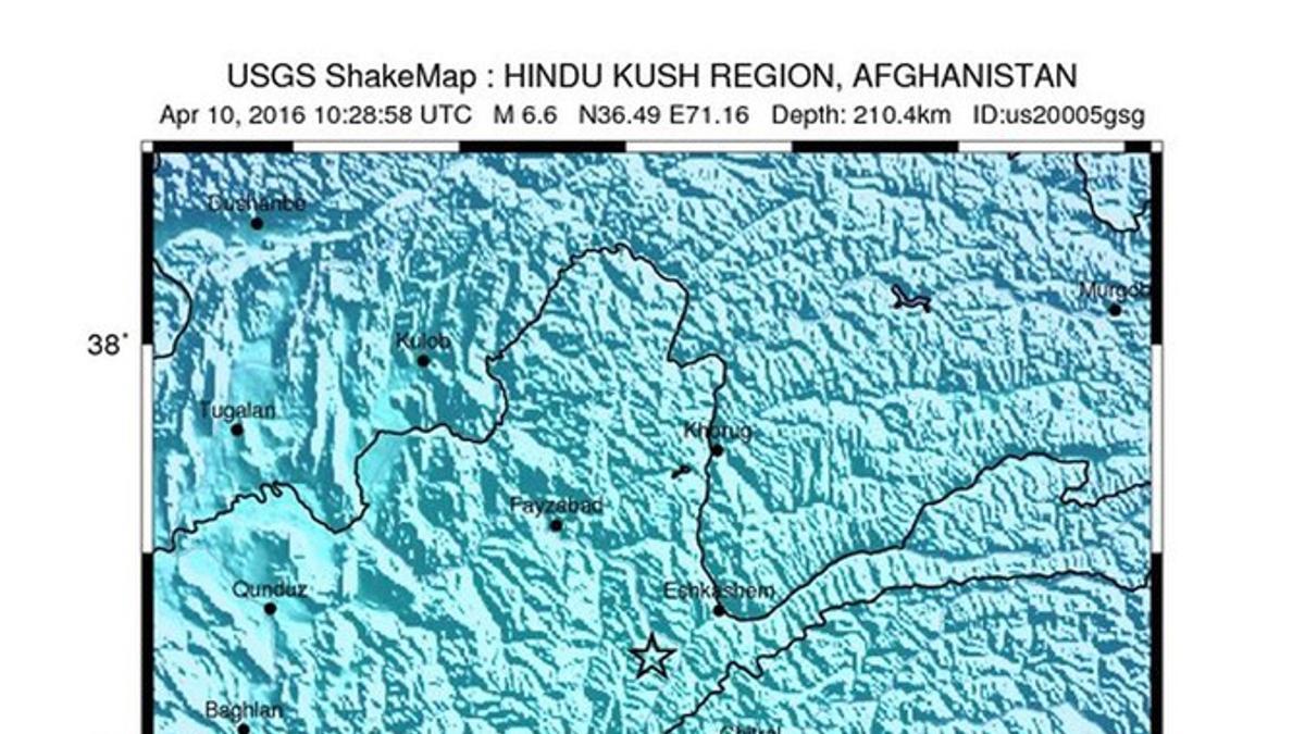 Un terremoto de 6,6 grados sacude Afganistán, Pakistán y la India