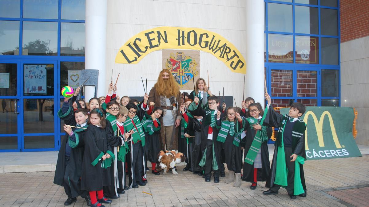 Semana Cultural de 2018, cuando el colegio se convirtió en  ‘Hogwarts’.