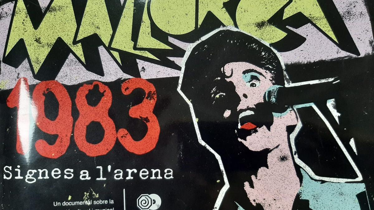 Cartel promocional de &#039;Mallorca, 1983. Signes a l&#039;arena&#039;