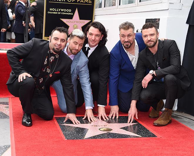 EL GRUPO NSYNC YA TIENEN SU ESTRELLA EN EL PASEO DE LA FAMA