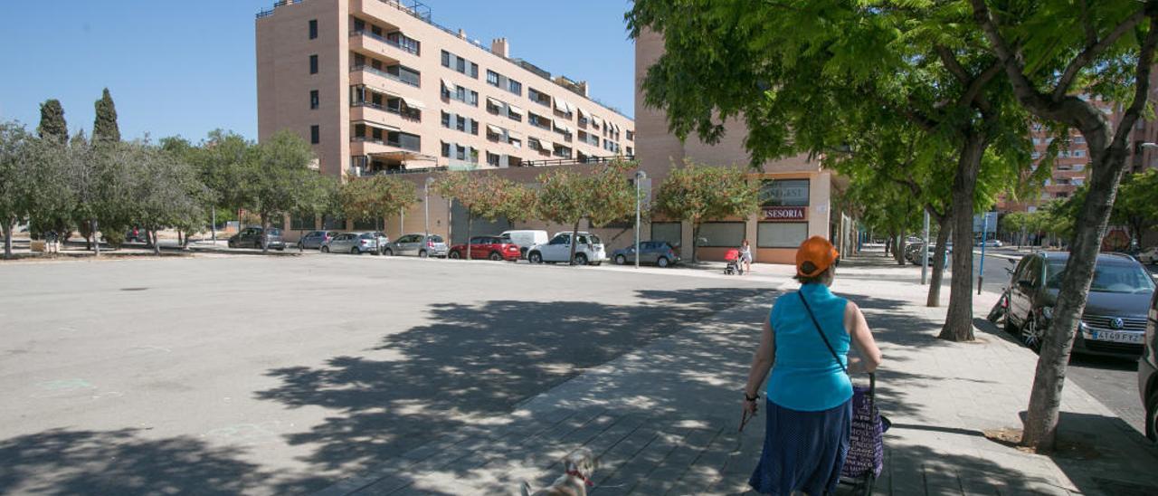 Terrenos previstos para el centro de salud del Garbinet.