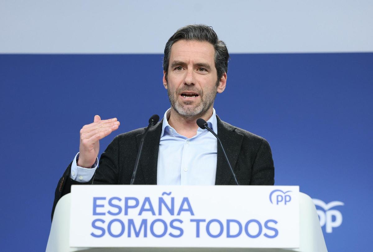 El PP exigeix el cessament del fiscal general i apressa els socis de Sánchez perquè provoquin la seva caiguda: «Estan avalant la corrupció» El PP exigeix el cessament del fiscal general i apressa els socis de Sánchez perquè provoquin la seva caiguda: «Estan avalant la corrupció»