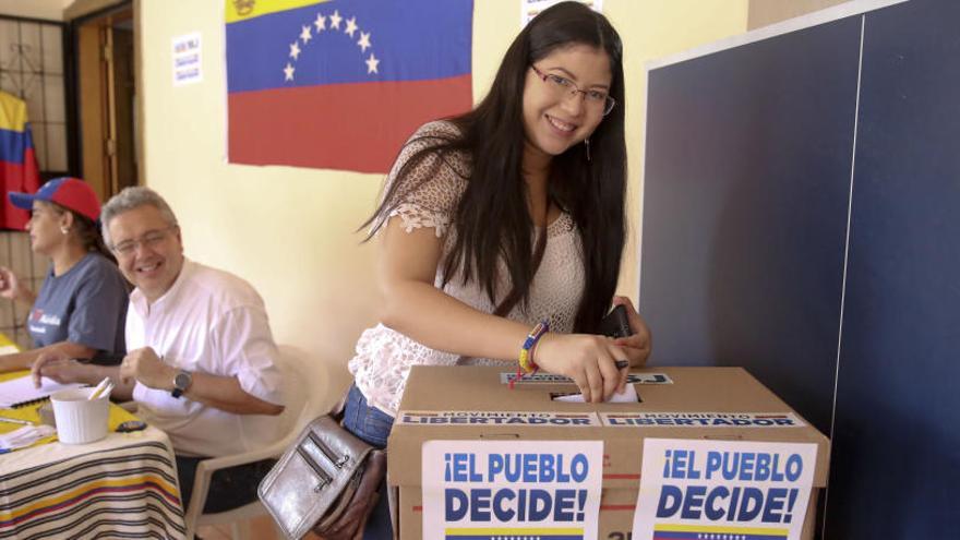 Imagen de las votaciones del domingo.