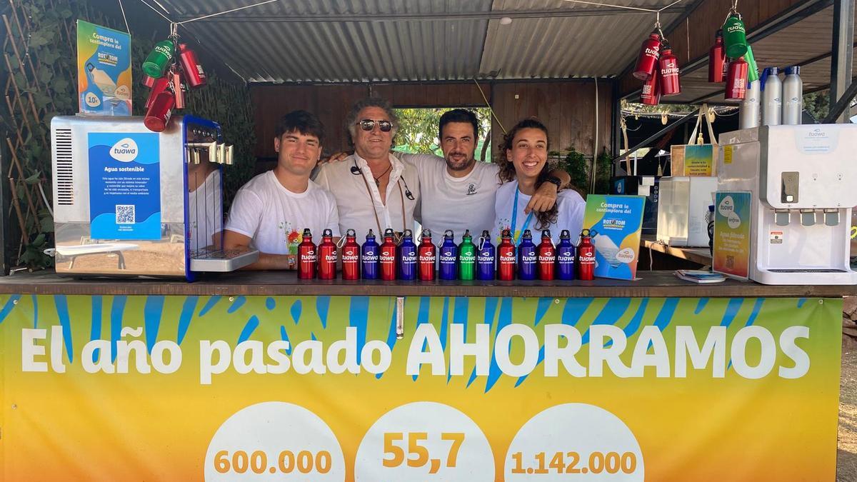 'Stand' de Tuawa en el Festival del Rototom Sunplash.