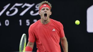 Alejandro Davidovich, en el Abierto de Australia en Melbourne
