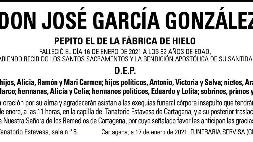 D. José García González