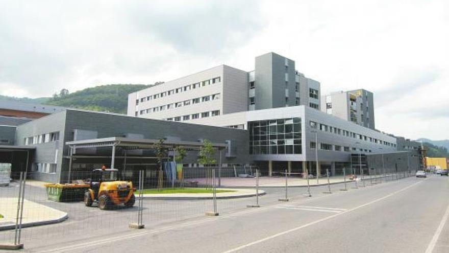 Aspecto exterior del nuevo Hospital Álvarez-Buylla, en Nuevo Santullano.